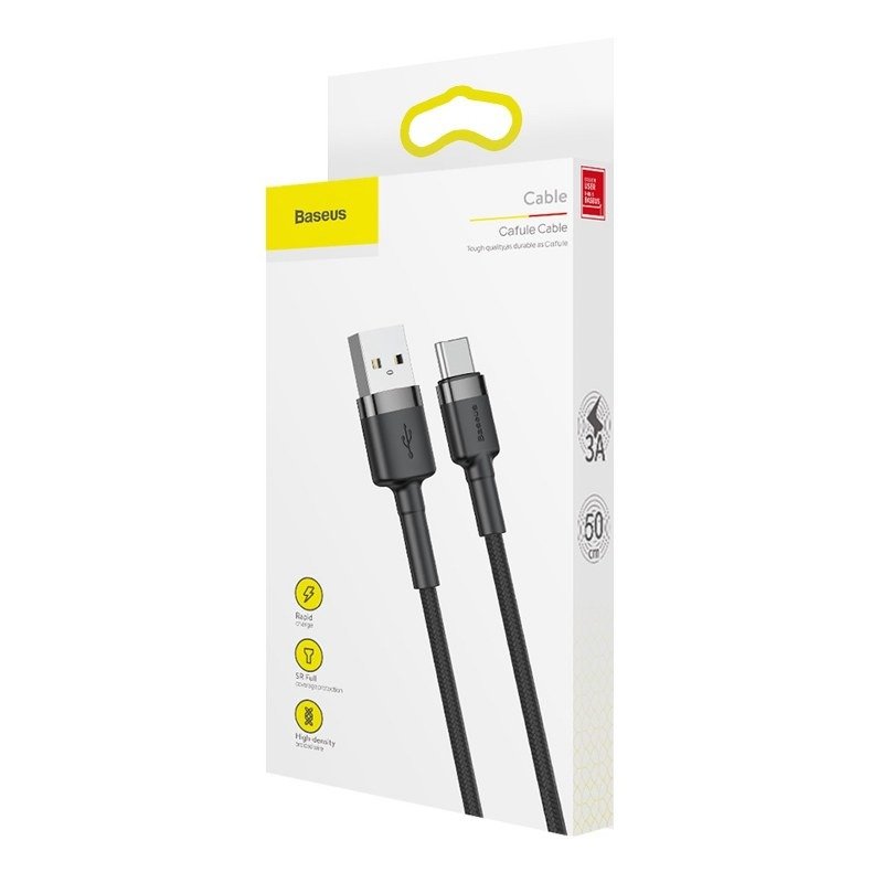 Baseus  Type-C  3A Hızlı Şarj USB Kablosu 0.5m