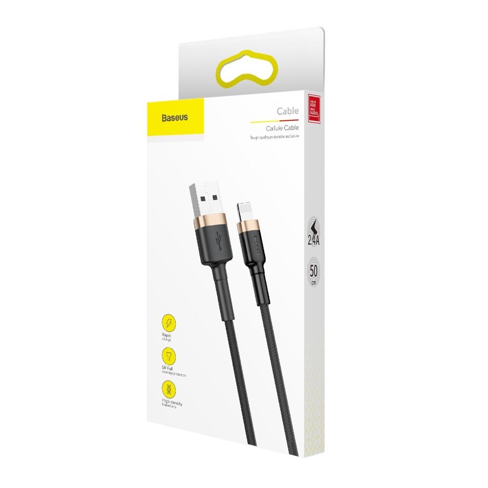 Baseus Cafule 2.4A iPhone  50 cm Kısa 2.4A Hızlı Şarj Kablosu